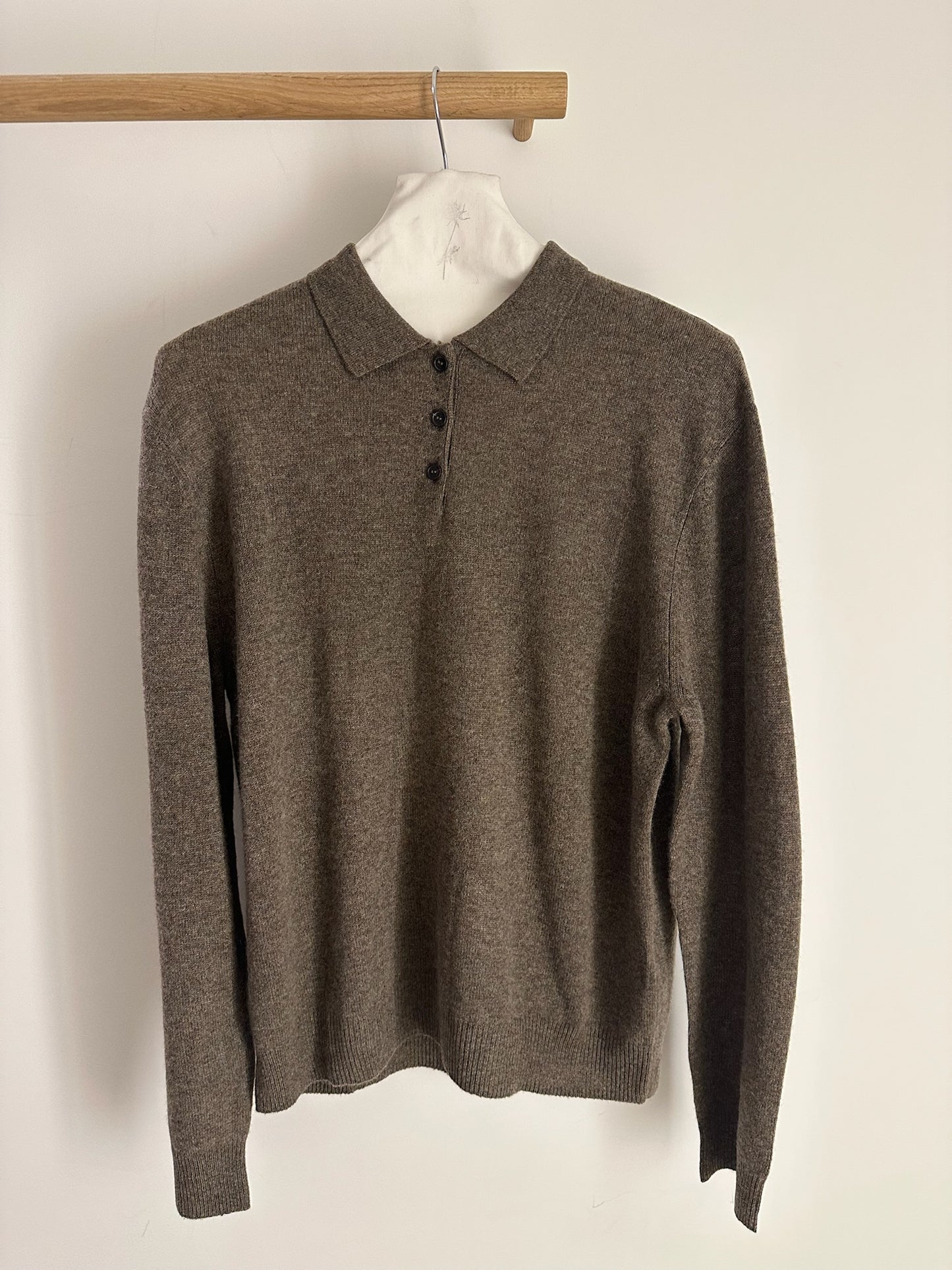 Le Kasha 3 Button Polo Sweater Cashmere