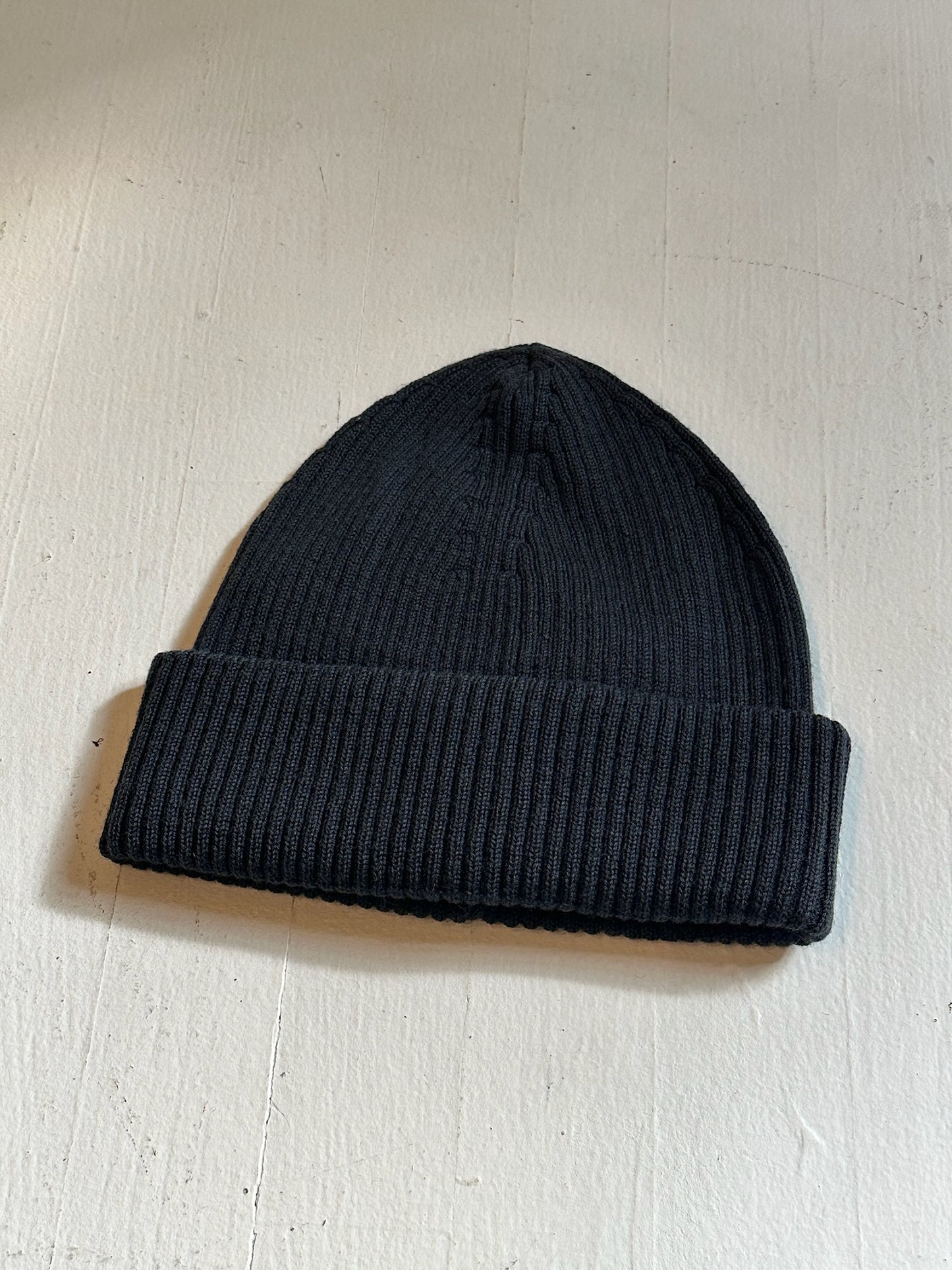 Our Legacy Knit Hat Off Black Rustic Merino