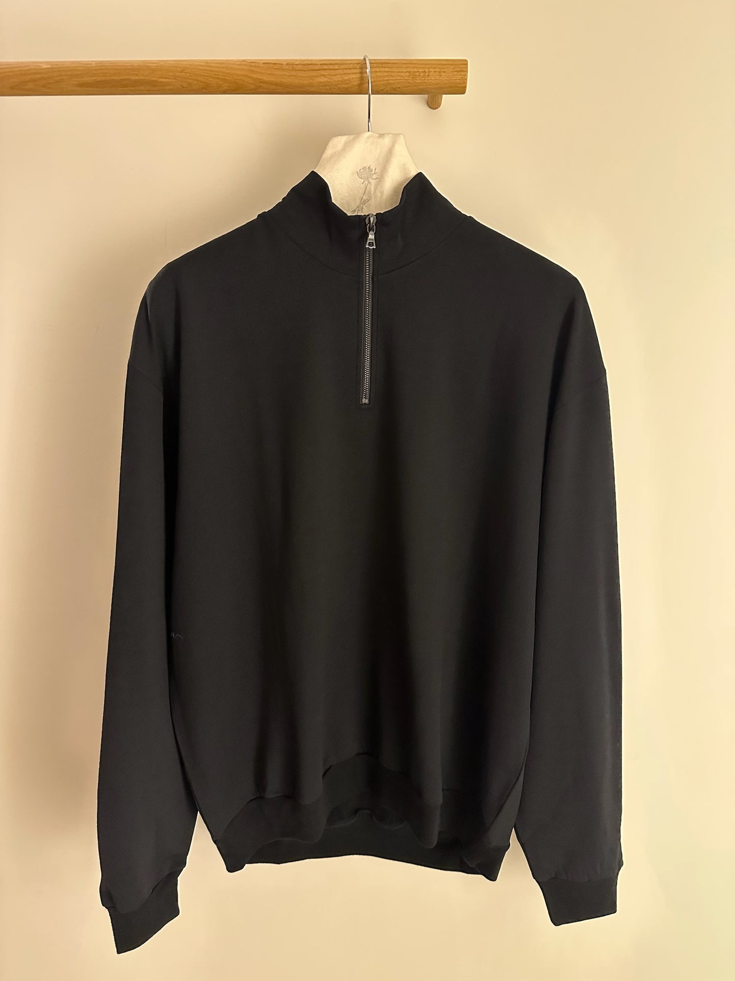Auralee Light Wool Sweat Half Zip P/O