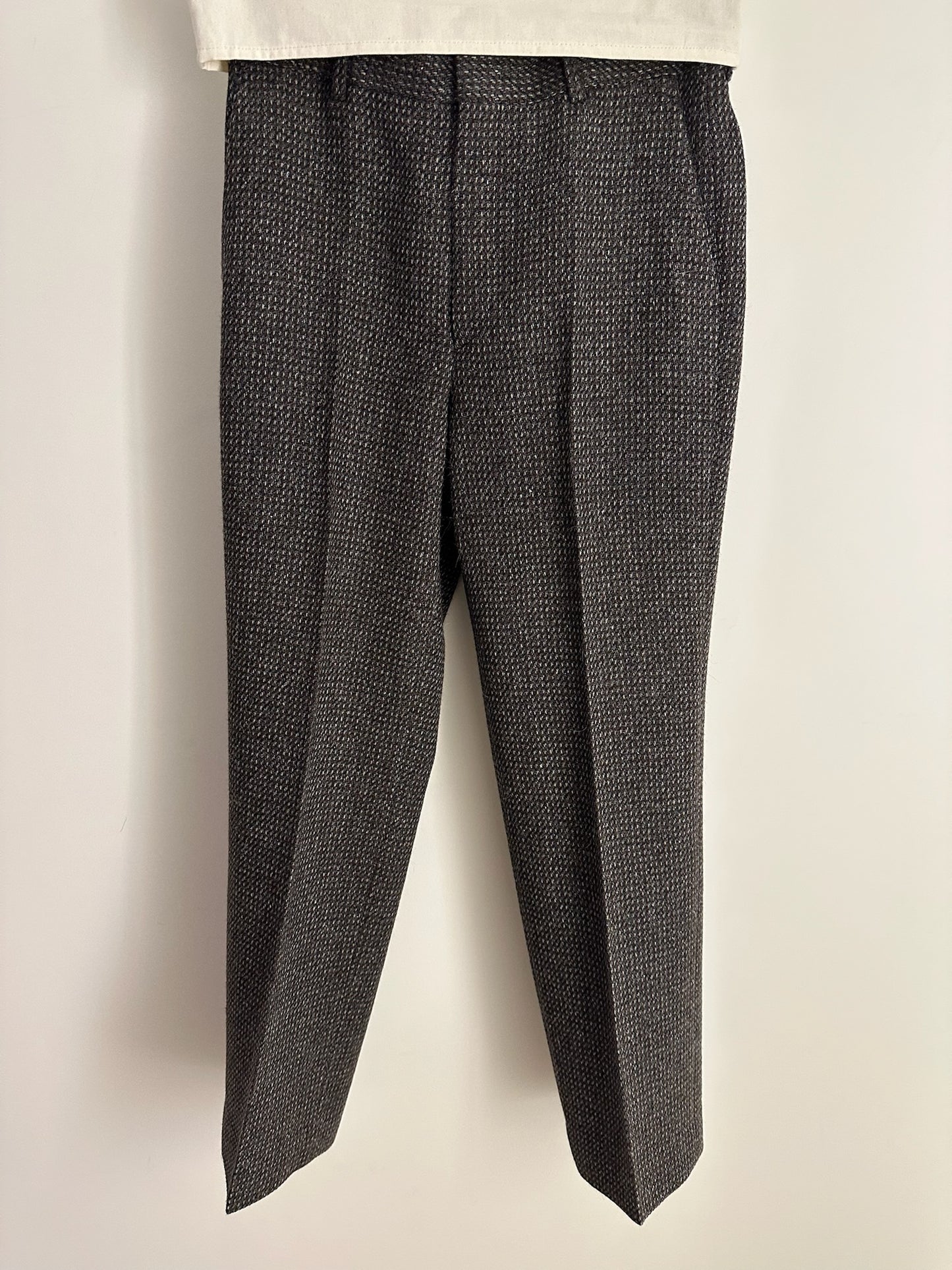 Auralee Wool Silk Tweed Slacks