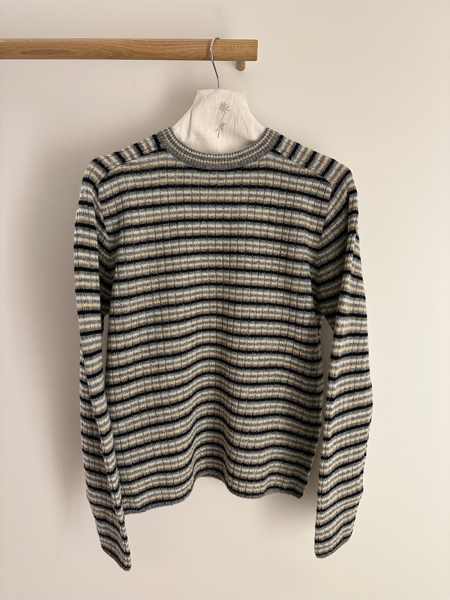 Auralee Shetland Wool Cashmere Rib Knit P/O