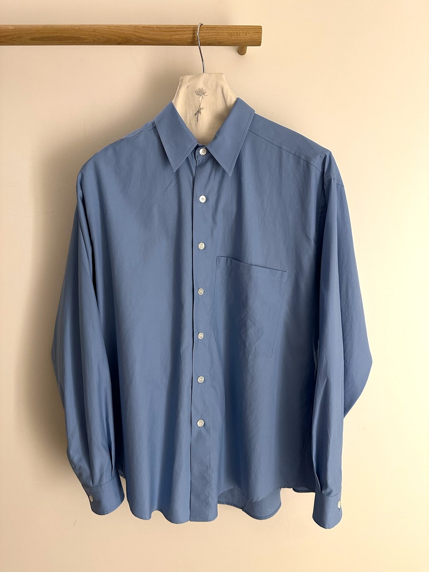 Auralee Washed Finx Twill Big Shirt