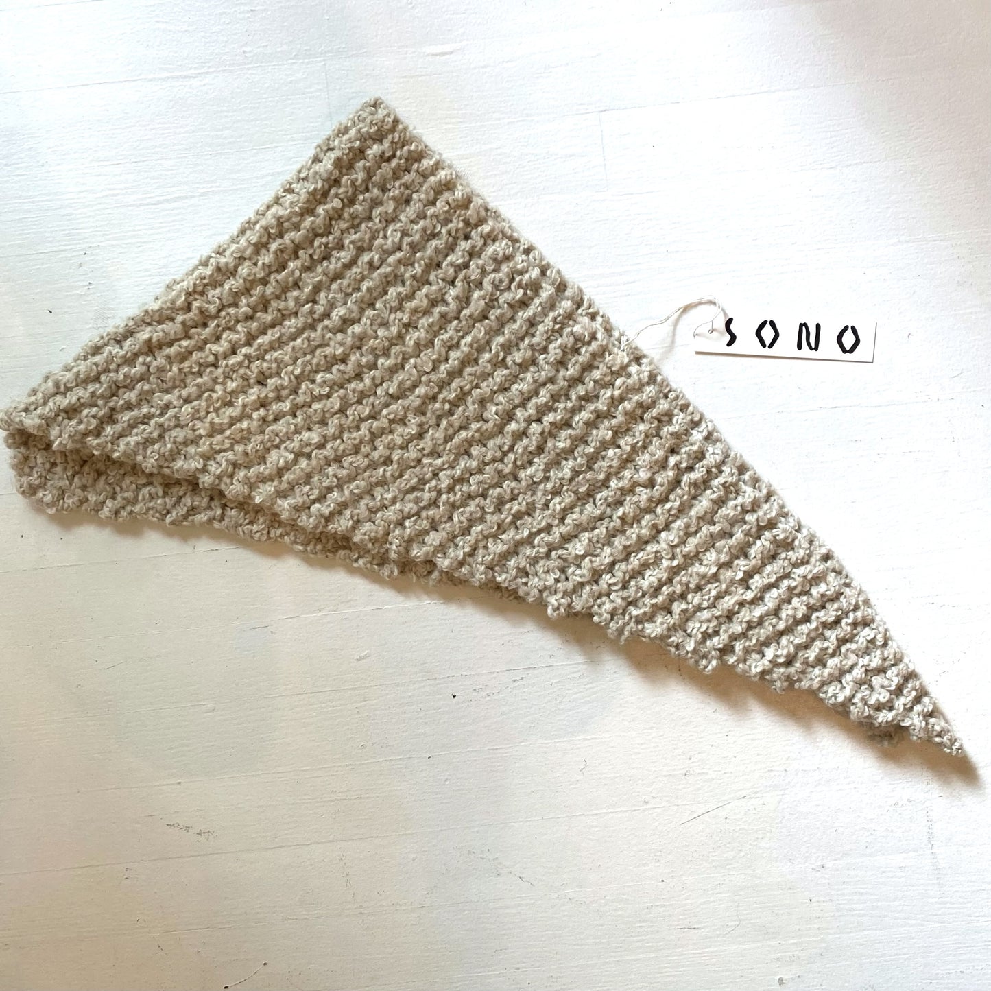 Sono Knitted Saffron Scarf Alpaca/Wool