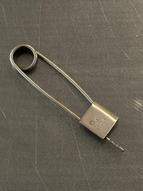 Cecile Tulkens Sterling Silver Safety Pin