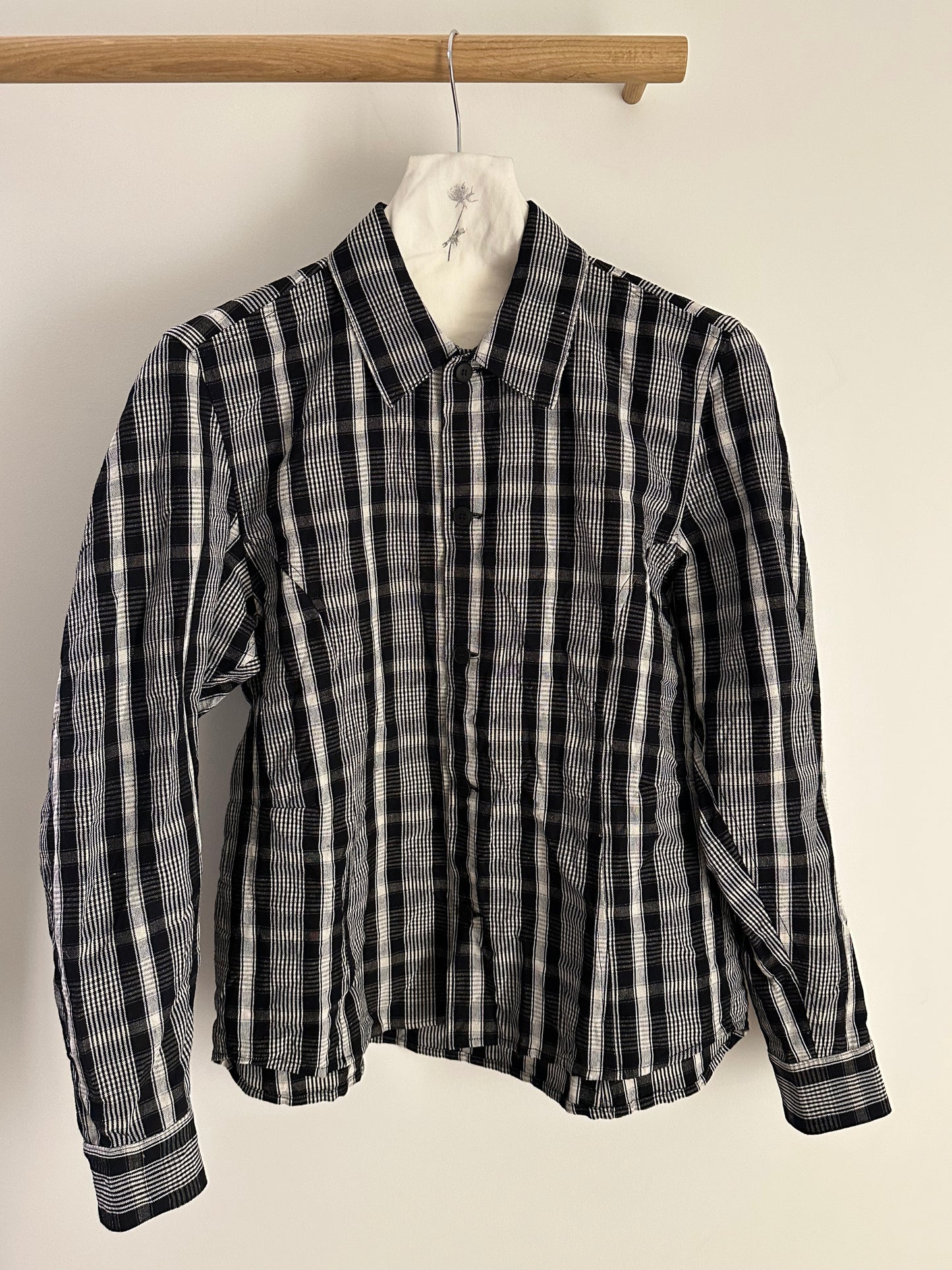 Unkruid Corset Shirt Black Wool Kelsch Cloth
