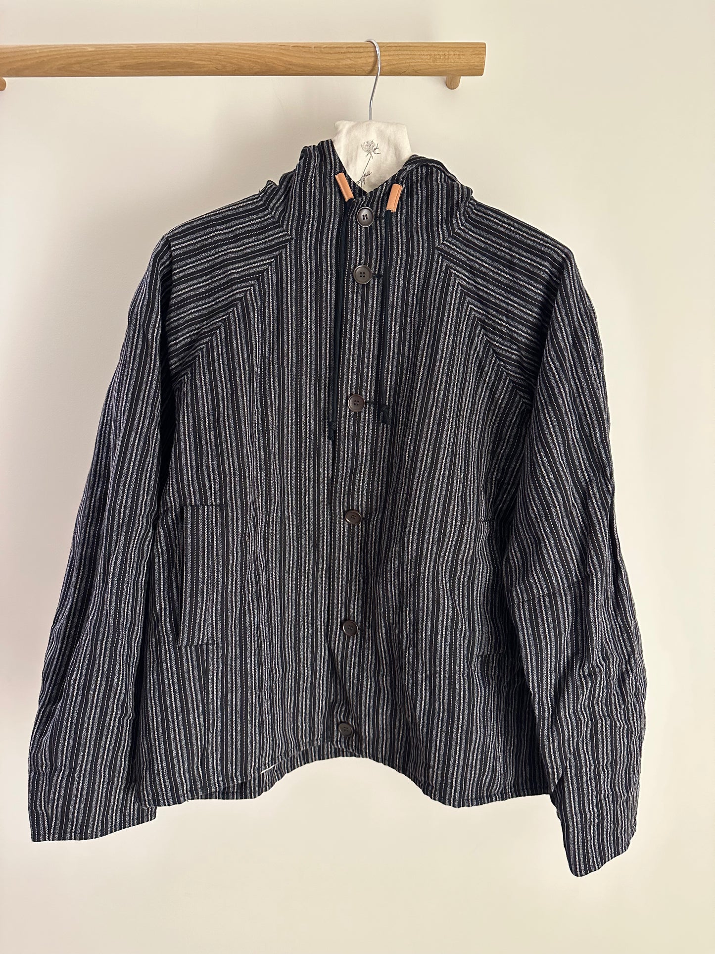 Unkruid Sans Soleil Jacket Black Striped Heavy Coutil
