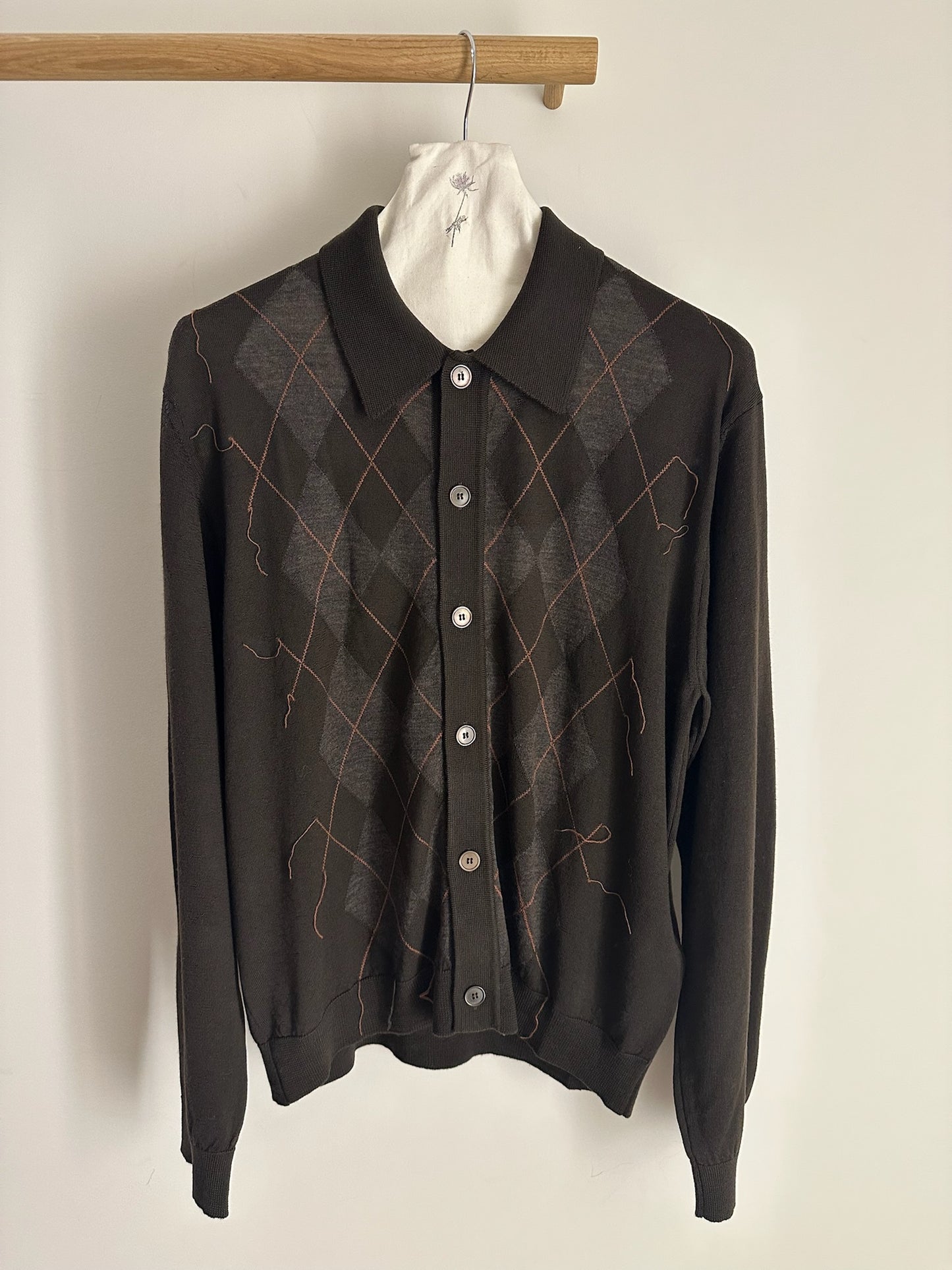 Our Legacy Evening Polo Pub Argyle Fine Wool