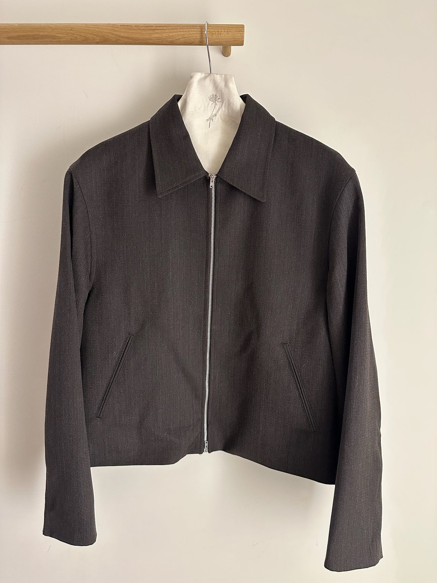 Our Legacy Mini Jacket Havana Brown Chain Wool