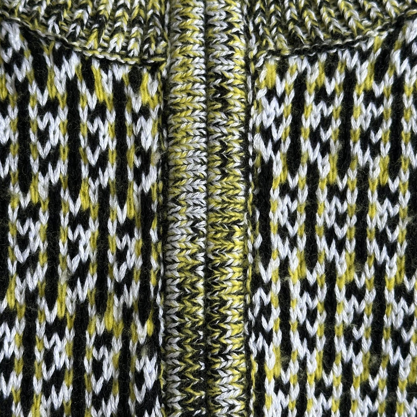 Zankov Malo Zip-Through Cardigan Black/Yellow/White
