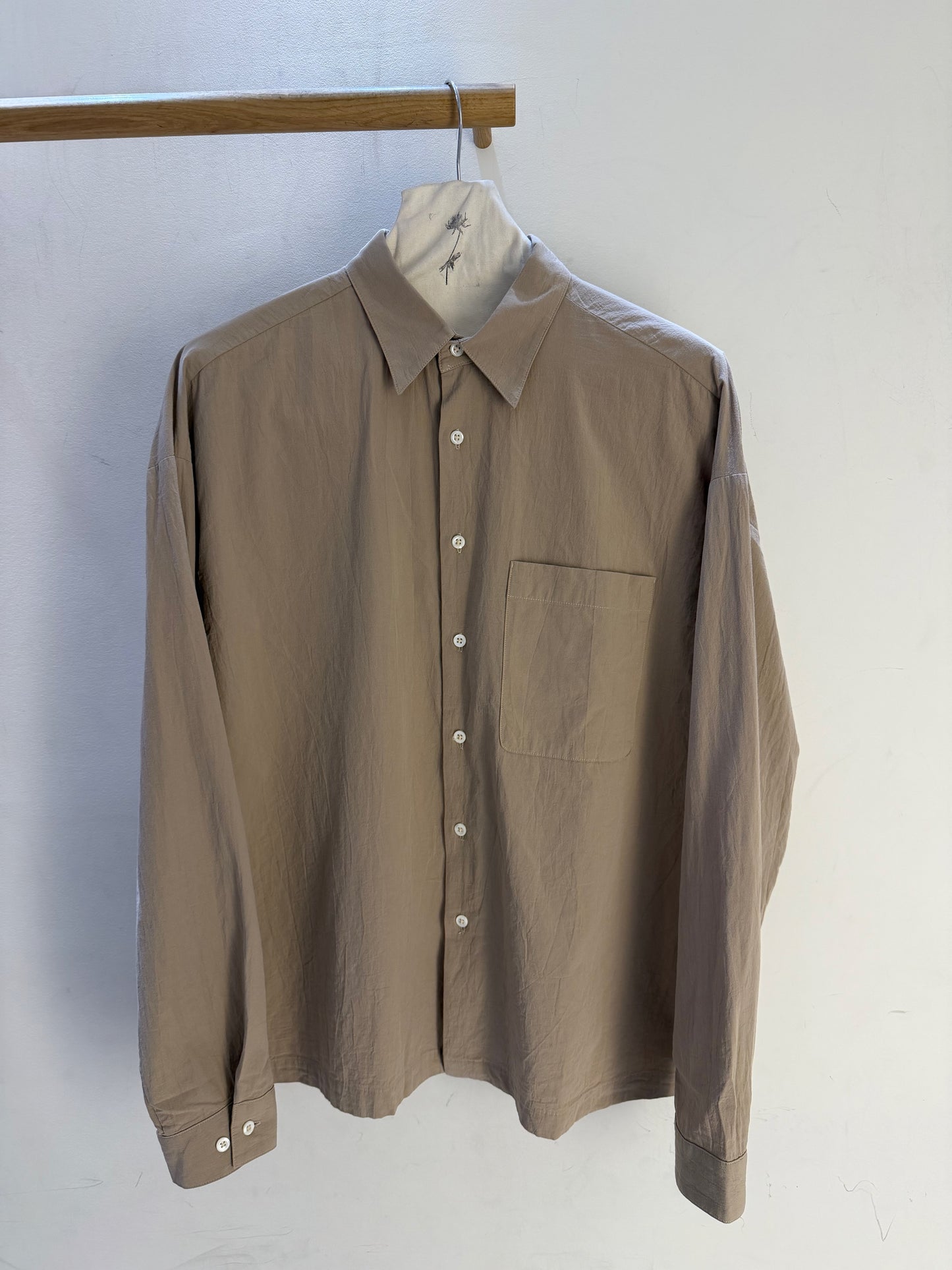 Boxy Shirt Hard Twist Cotton